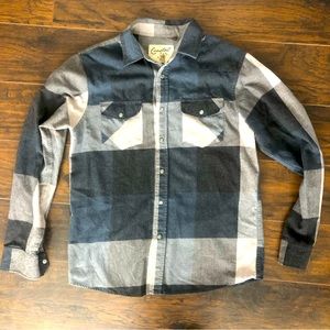 Coastal Flannel Mens Snap Shirt